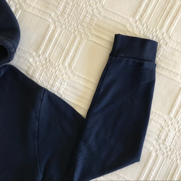 Adidas Dark Blue ‘Trefoil’ Pullover Hoodie - Picture 5 of 9